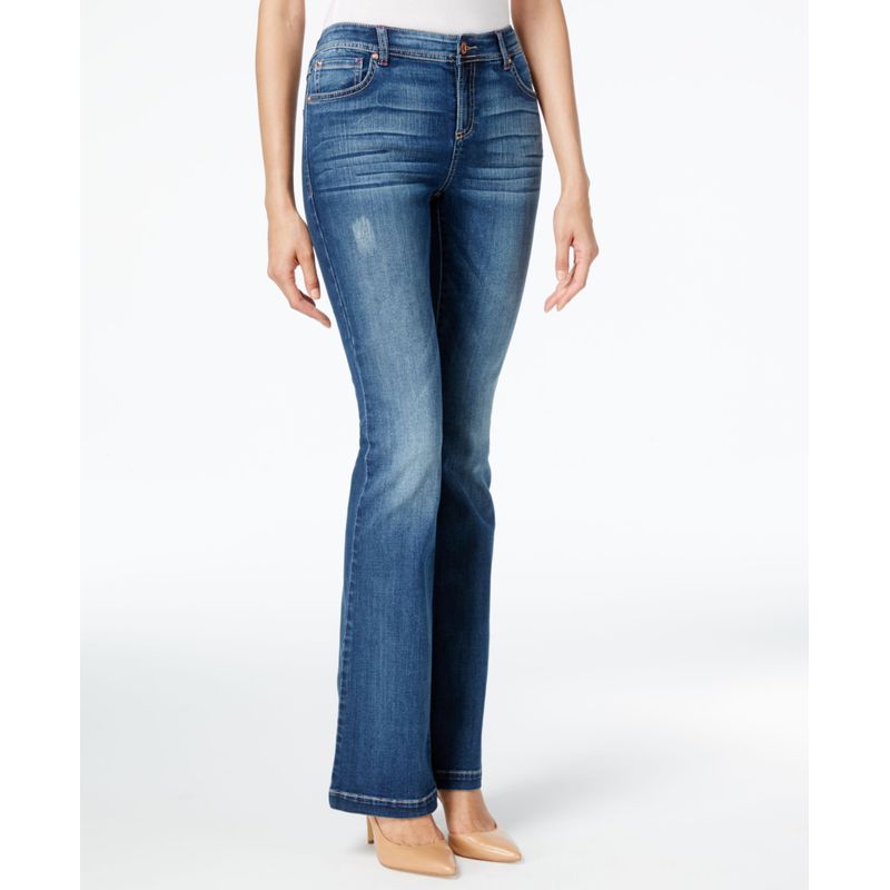 Inc International Concepts Indigo Wash Slim Flare Jeans
